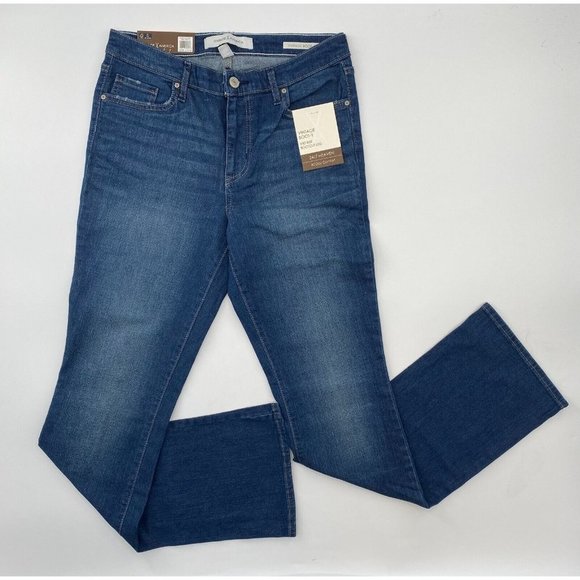 Vintage America Women's Jeans Boot-y Boot Cut Mid-Rise Slim Dark Wash sz 6 - Picture 2 of 6